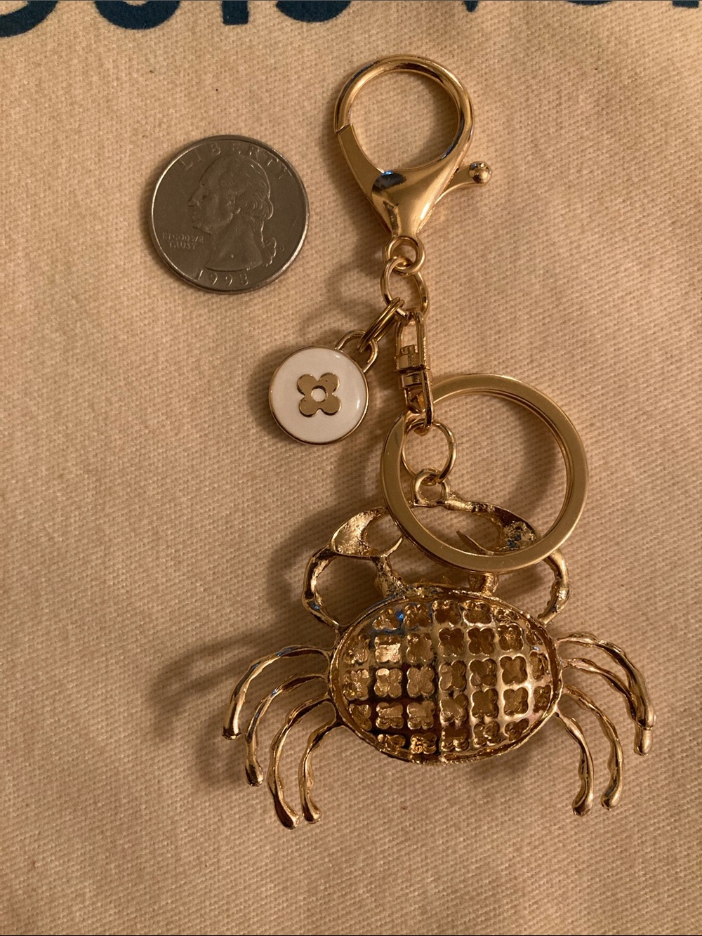 Louis Vuitton Upcycled Crab 🦀 Charm Purse Charm/Keychain NWOT - Picture 5 of 7